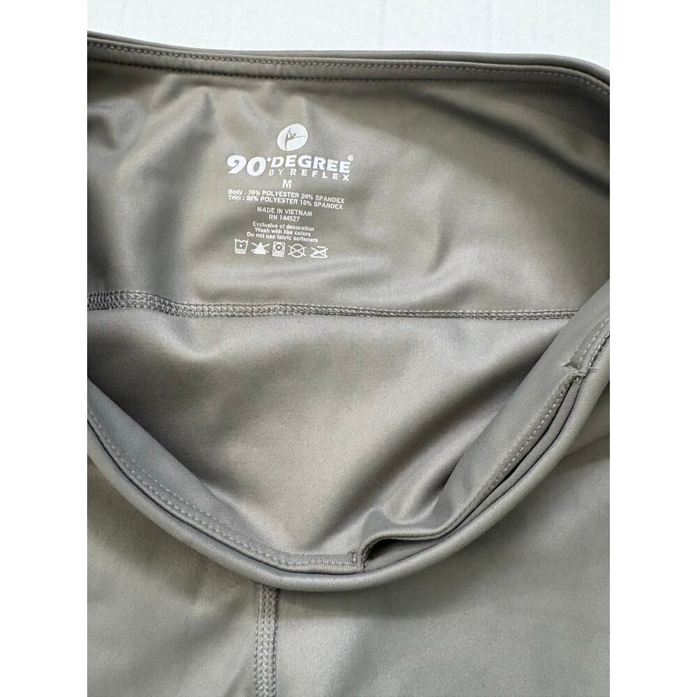 90 Degree by Reflex High Shine Faux Leather Legging Mulled Basil Size Medium - Picture 6 of 6